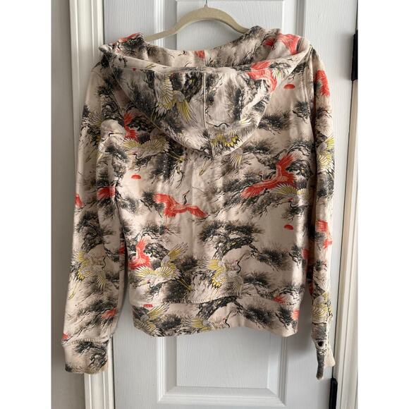 Vintage 90s Lucky Brand Bonsai Crane Pullover size medium - Picture 4 of 10